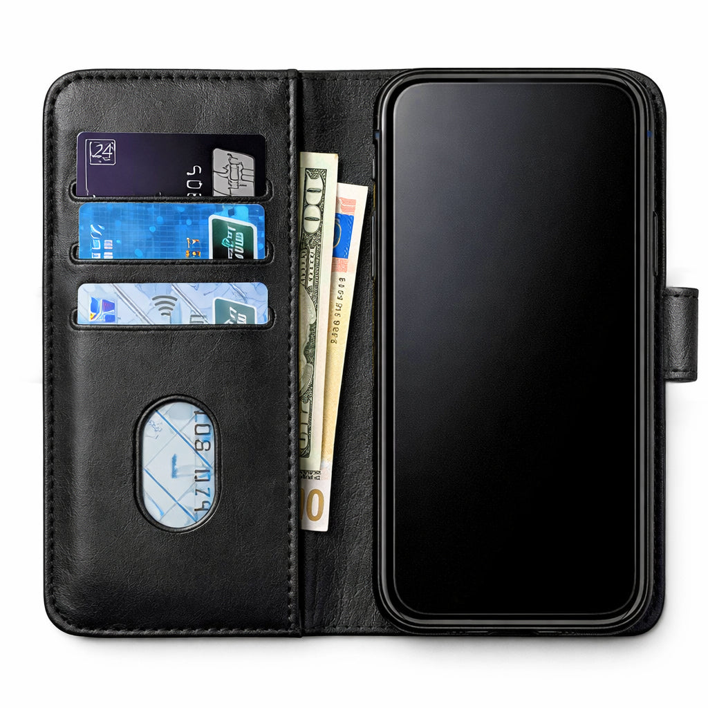 Étui portefeuille premium noir pour Samsung Galaxy S20 Ultra, protection luxueuse avec compartiments cartes intégrés - Accessoire haut de gamme Velzigo